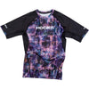 Hooks Kids Short Sleeve BJJ Rash Guard - Grunge, Perfect for Brazilian Jiu Jitsu No Gi