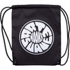Black drawstring bag with bold white ‘HOOKS Arte Suave’ logo centered on plain background.