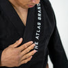 Black BJJ Gi Kimono, The Atlas Brand, Industry Std 380, Brazilian Jiu Jitsu