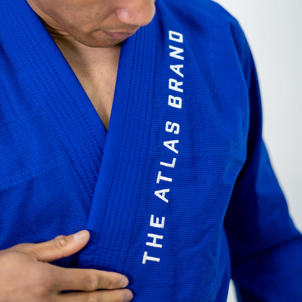 Blue BJJ Gi Kimono, The Atlas Brand, Industry Std 380, Brazilian Jiu Jitsu