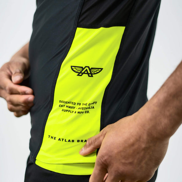 The Atlas Brand - Apex S3 Rashguard - Fluoro