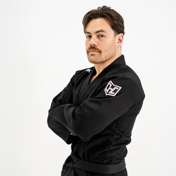 Hooks GI Prolight II, Premium Cotton, Black/White BJJ Kimono