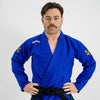 Hooks GI Prolight II, Blue with Black, Premium Cotton, Black/White BJJ Kimono