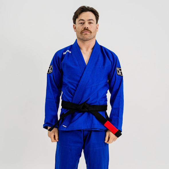 Hooks GI Prolight II, Blue with Black, Premium-Grade Cotton BJJ Kimono