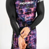 Grunge by Hooks, Long Sleeve BJJ Rash Guard for No Gi Combat