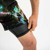 Hooks MMA Dark Lights Shorts, Ideal for Brazilian Jiu Jitsu and No-Gi Fights