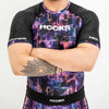 Brazilian Jiu Jitsu No Gi Short Sleeve Rash Guard, Hooks Grunge