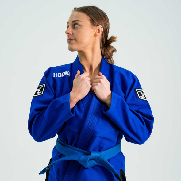 2024 IBJJF Legal, Prolight II Hooks GI, Blue with Black, Ultra-Soft Cotton Kimono