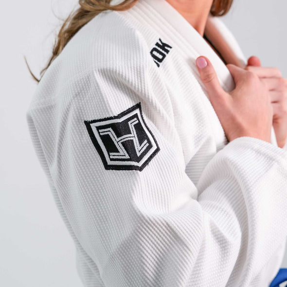 Hooks GI Prolight II, White with Black, BJJ Kimono, Ultra-Soft Premium Cotton