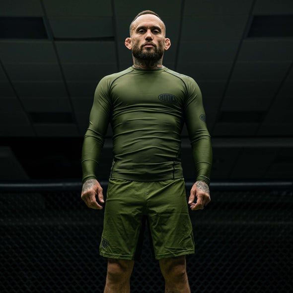 Hooks BJJ Grappling Shorts - Olive