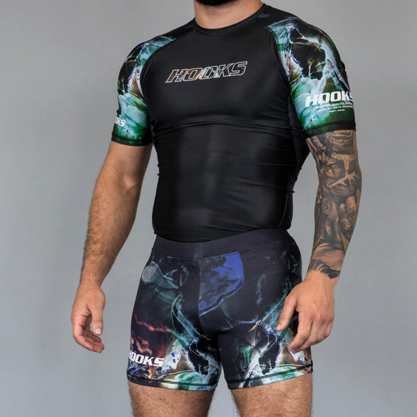 Hooks Vale Tudo Shorts - Dark Lights