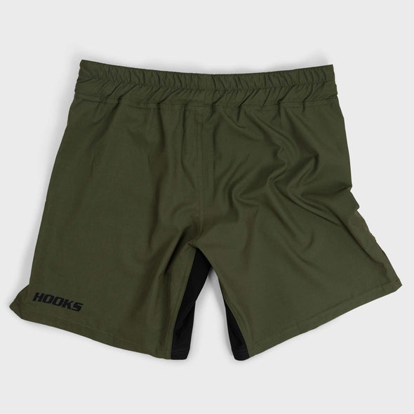 Hooks BJJ Grappling Shorts - Olive