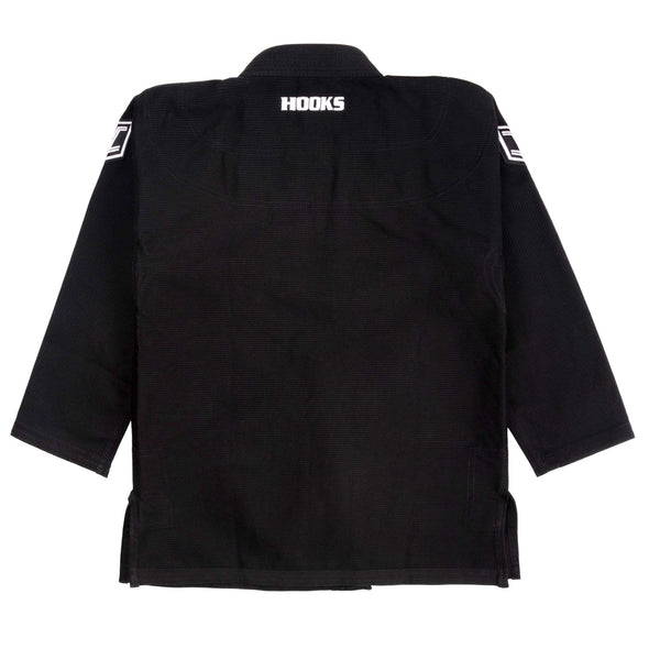 Hooks BJJ GI - Kids Prolight II - Black with White includes White Belt