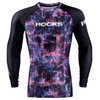 Hooks Long Sleeve BJJ Rash Guard - Grunge, Ideal for Brazilian Jiu Jitsu No Gi