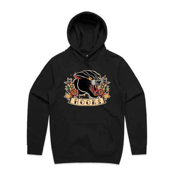 Hooks BJJ Hoodie - Pantera Negra Brazilian Jiu Jitsu Hoodies