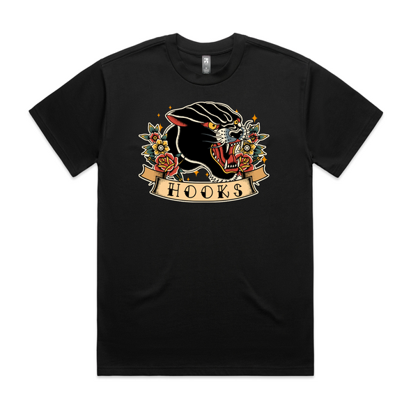 Hooks BJJ T-shirt - Pantera Negra Brazilian Jiu Jitsu Tee