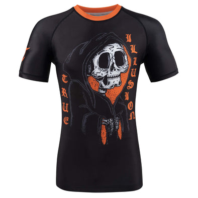 True Illusion Short Sleeve BJJ Rash Guard - Reaper