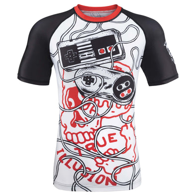 True Illusion Short Sleeve BJJ Rash Guard - Game Over