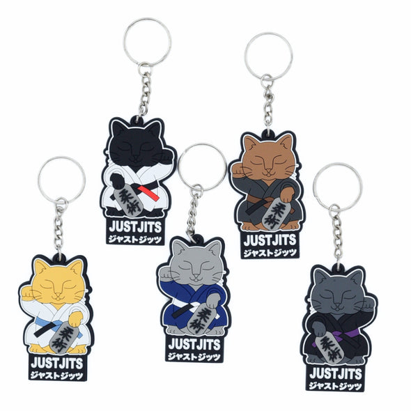 Just Jits Lucky Cat - Keychain Set (All Belts)