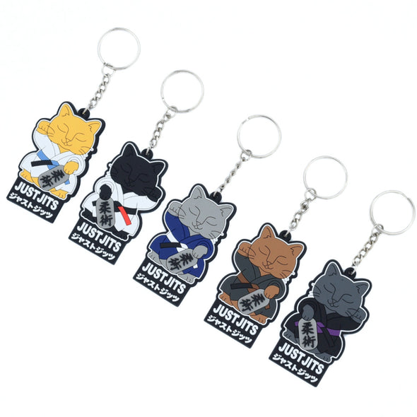 Just Jits Lucky Cat - Keychain Set (All Belts)