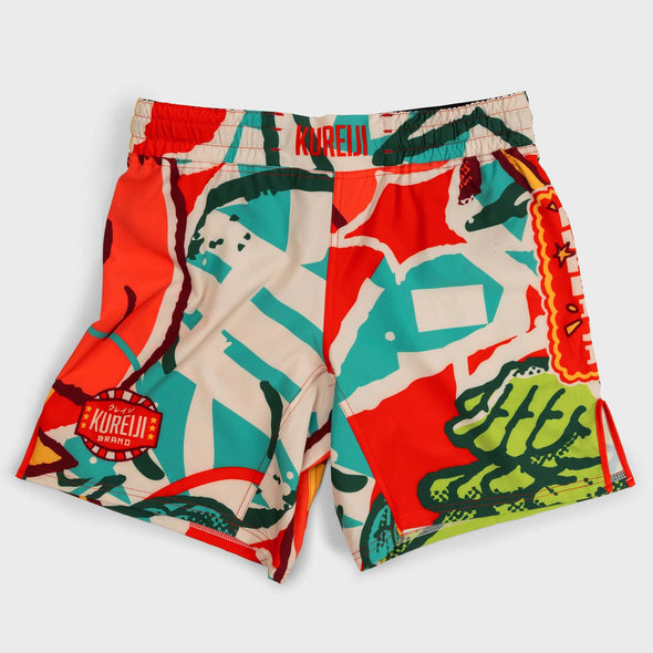 No Gi Grappling Kureiji BJJ Shorts, Luchadores, Brazilian Jiu Jitsu