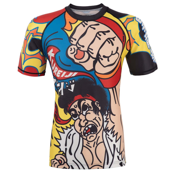 Brazilian Jiu Jitsu Kureiji Kids Short Sleeve Rashguard, Dragon Punch, No-Gi