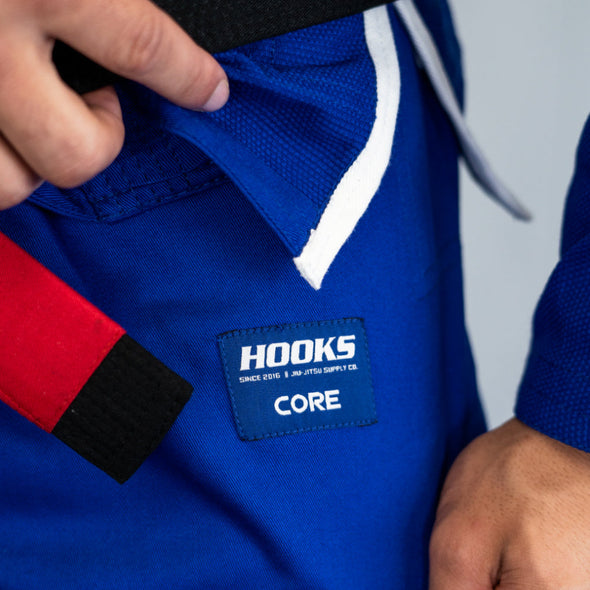 Hooks Core BJJ GI - Blue includes White Belt