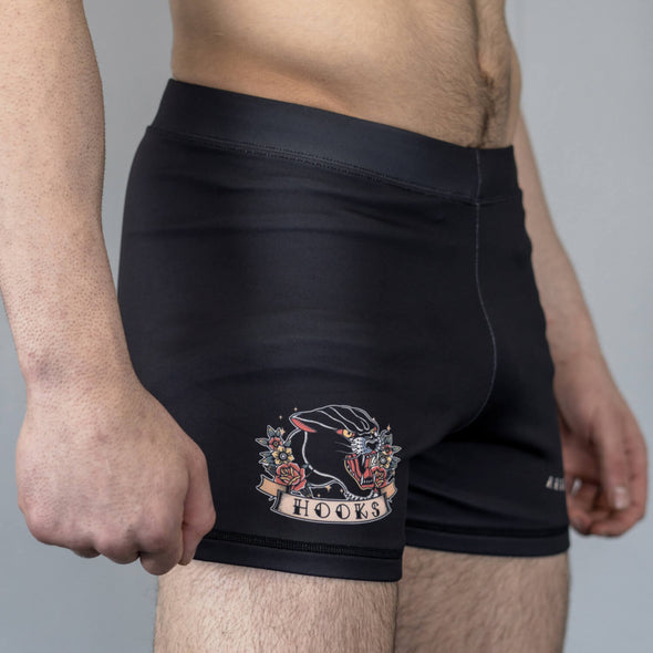 Hooks Vale Tudo Shorts - Pantera Negra