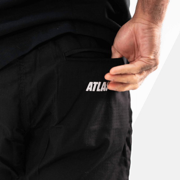 Atlas Casual Ripstop Street Shorts BJJ Black Apparel