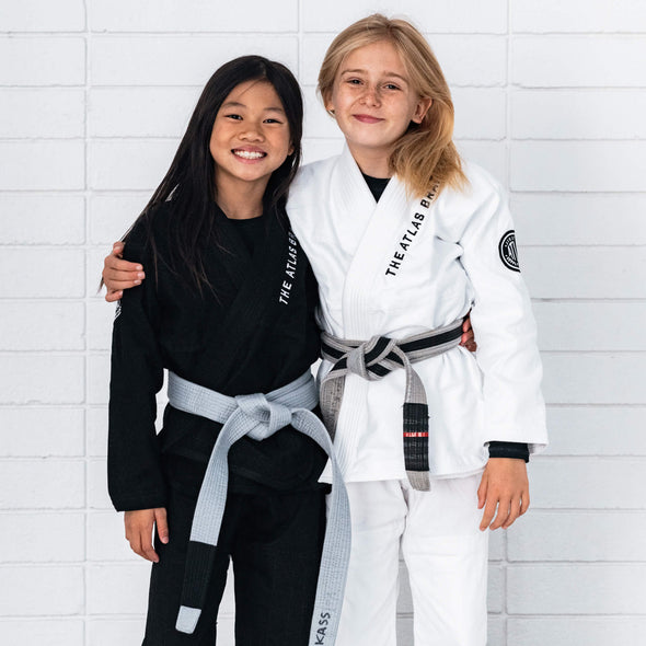 Brazilian Jiu Jitsu Kids Gi, The Atlas Brand Pro Standard BJJ Kimono White