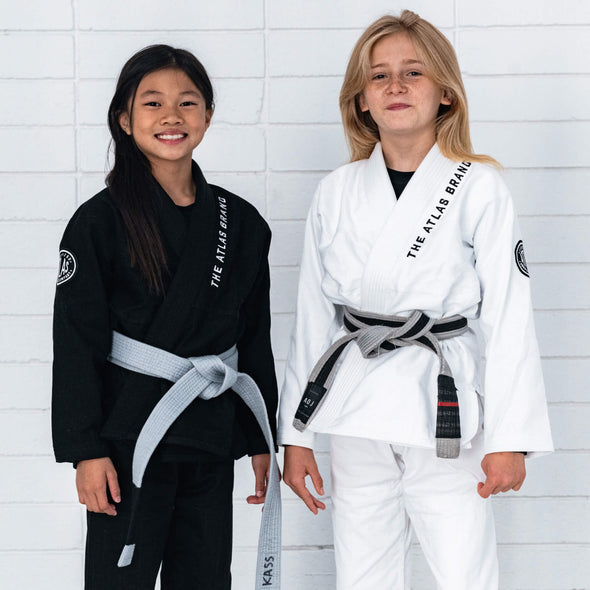 Kids Pro Standard BJJ Kimono, The Atlas Brand Gi for Brazilian Jiu Jitsu White