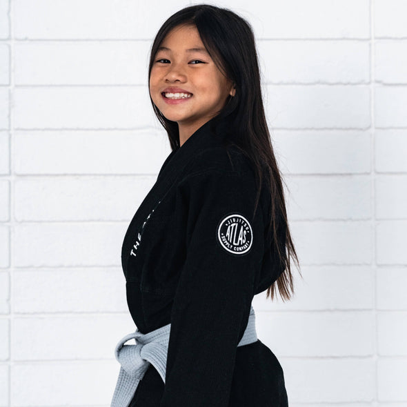 Kids Pro Standard Gi by The Atlas Brand, Kimono for BJJ Brazilian Jiu Jitsu Black