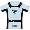 VHTS Surprise Edition 2024 Spring Summer BJJ Brazilian Jiu Jitsu Short Sleeve Rashguards - Lilac Blue Back