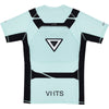 VHTS Surprise Edition 2024 Spring Summer BJJ Brazilian Jiu Jitsu Short Sleeve Rashguards - Tiffany Blue Back