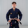 Navy Gi VHTS BJJ Kimono, Be Water, Brazilian Jiu Jitsu, 2024 IBJJF Approved