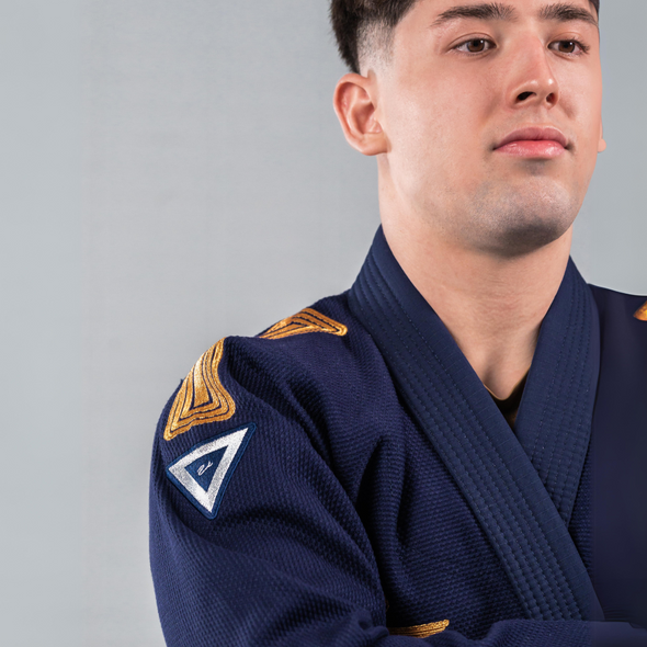 VHTS BJJ Kimono, Be Water, Navy Gi, 2024 IBJJF Approved, Brazilian Jiu Jitsu