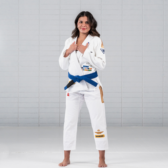 White Gi VHTS BJJ Kimono, Be Water, Brazilian Jiu Jitsu, 2024 IBJJF Approved