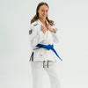 Hooks GI Prolight II, White with Black, Premium-Grade Cotton BJJ Kimono