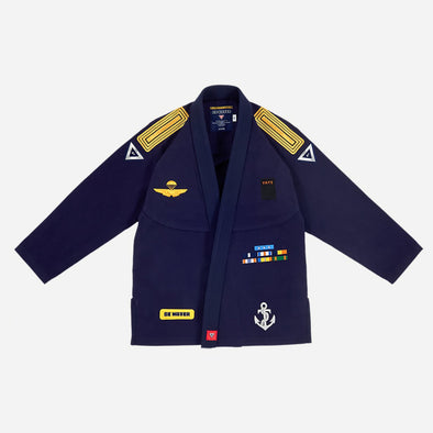 VHTS BJJ Kimono Be Water - Navy Gi, Brazilian Jiu Jitsu, 2024 IBJJF Approved